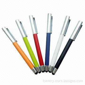 2-in-1 Stylus Touch Pens/Ballpens for iPad/iPhone/Smartphones/Tablet PC, Capacitive Screen, OEM